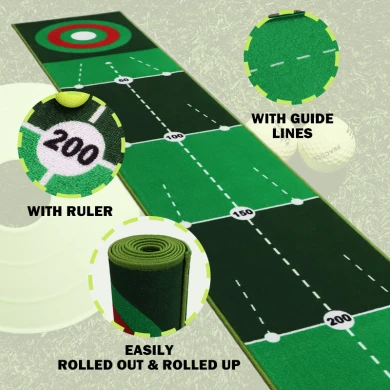 Custom Golf Putting Green Mats binnen
