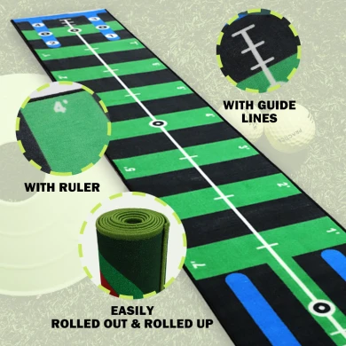 Premium Commercial Putting Green Mat with Rubber Base for Outdoor Golf Practice Hitting - COPY - 5pa86i