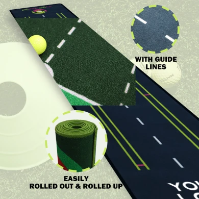 Premium Commercial Putting Green Mat with Rubber Base for Outdoor Golf Practice Hitting - COPY - 43ufn9