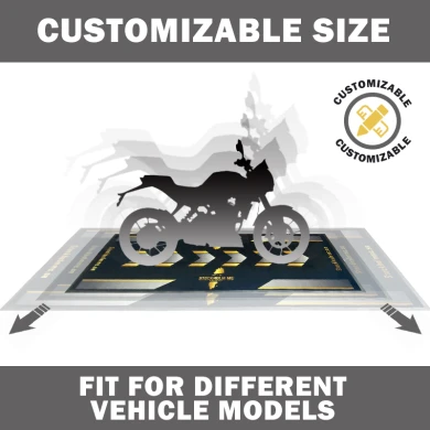 Custom Anti-Slip Motorcycle Floor Mat with Tufted Braided Square Pattern Logo Imprinted PVC Rubber Bottom for Outdoor Office Use - COPY - vq2uoq