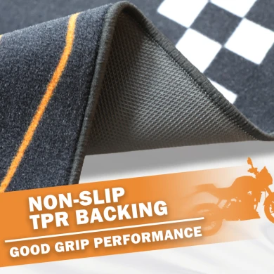 Custom Nylon Pit Mat for Motorcycle Garage Modern Washable Cut Pile Rug Easy Clean for Off-Road Adventures Novelty Design - COPY - 1tqr8n