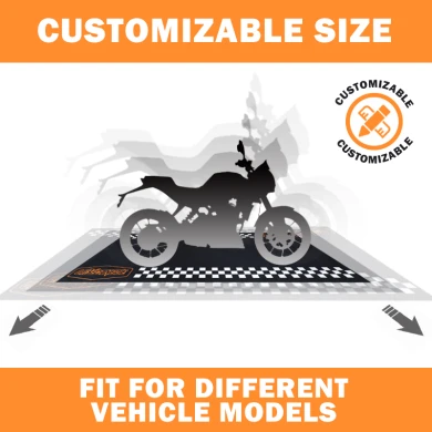 Custom Nylon Pit Mat for Motorcycle Garage Modern Washable Cut Pile Rug Easy Clean for Off-Road Adventures Novelty Design - COPY - 1tqr8n