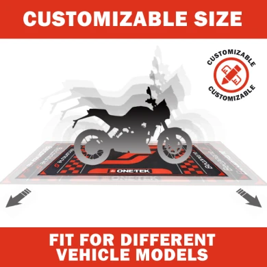 Custom Nylon Pit Mat for Motorcycle Garage Modern Washable Cut Pile Rug Easy Clean for Off-Road Adventures Novelty Design - COPY - qi6mn2