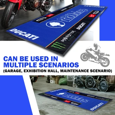 Custom Nylon Pit Mat for Motorcycle Garage Modern Washable Cut Pile Rug Easy Clean for Off-Road Adventures Novelty Design - COPY - 7w9l0f