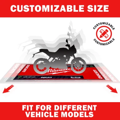 Custom Nylon Pit Mat for Motorcycle Garage Modern Washable Cut Pile Rug Easy Clean for Off-Road Adventures Novelty Design - COPY - n9wgah