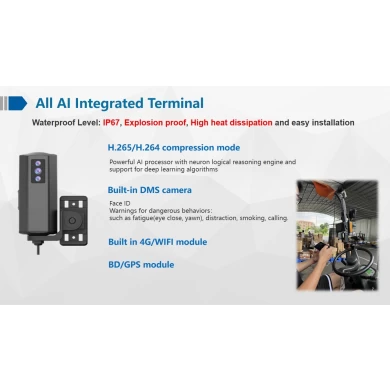 china Richmor  AI Forklift solution ,built in DMS have speed control support blind sport detection trottle controllar intelligent smart solution waterproof and vandal proof,gps g-sensor