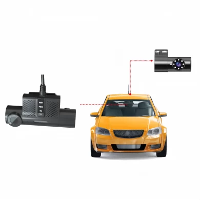 3 channel mini dashcam 4g mobile dvr ,DMS function is optional ,high resolution high quality recording
