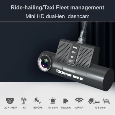 Mini 4G Dual Lens Dashcam With Gps for Vehicles With 1080p Front View Camera