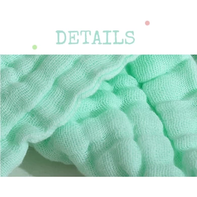 100% Cotton Baby Muslin Washcloths Newborn Baby Face Towel Muslin Burp Cloths