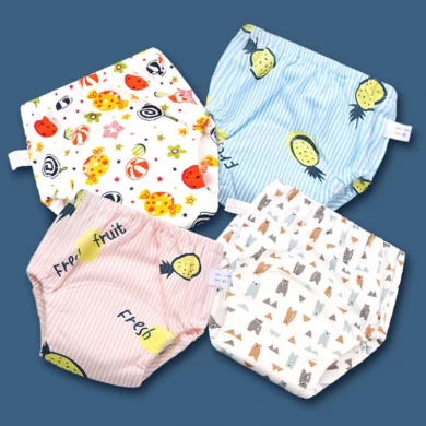 Training Washable Reusable Baby Diaper Training Swim 6 Layer Cloth Diaper for Baby