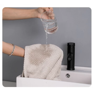 Waffle Weave Microfiber Coral Velvet Bath Towel