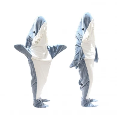 Wearable Shark Blanket TV Hoodie Blanket