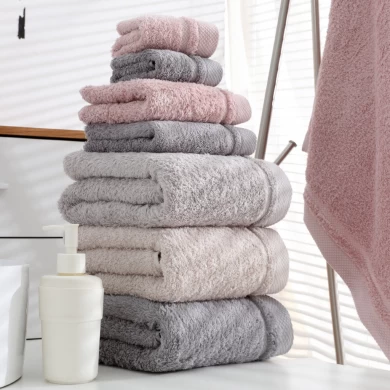 Ensemble de serviettes de luxe en coton de haute qualité