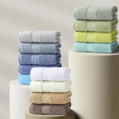 100% Cotton Custom Logo Bath Towel