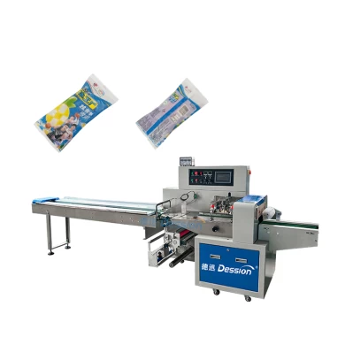 Fully automatic small horizontal flow pack packaging machine ice cream popsicle packaging machine