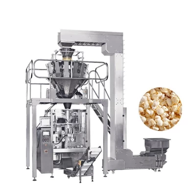 High precision granule packing machine for industrial popcorn packaging