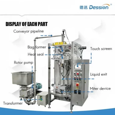 Fully Automatic Diagonal Cut Bag Strawberry Jam Packaging Machine China Manufacturer