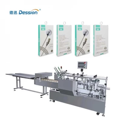 Data cable cartoning machine with hanging ears China manufacturer