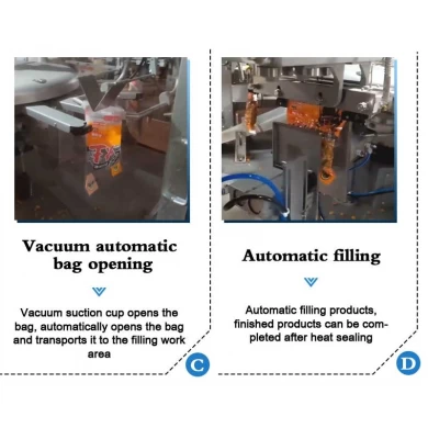 Erdnussnüsse vorgefertigte Beutel-Vakuumverpackungsmaschine China Hersteller