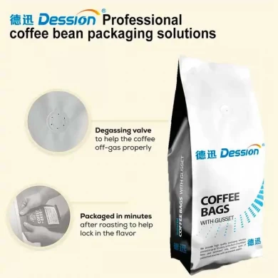High-speed Automatic Quad Seal coffee bean VFFS Vertical Form Fill Seal Packing Machine