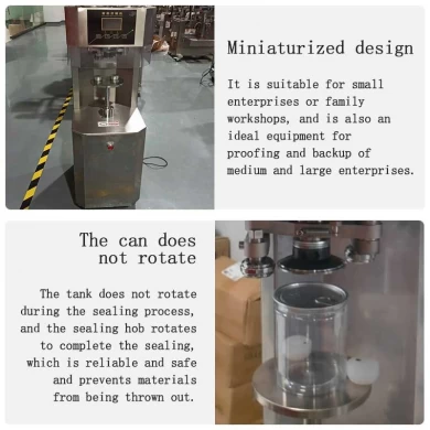 Tinplate small semi-automatic can sealing machine China factory