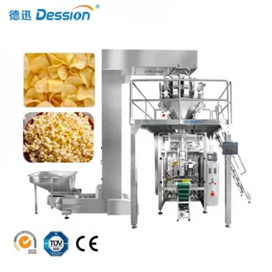 Automatic VFFS multi head weigher packaging machine snacks cookies biscuit packing machine