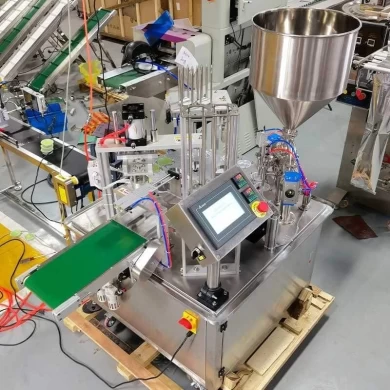 High-Speed Rotary Cup Filling and Sealing Machine for Food