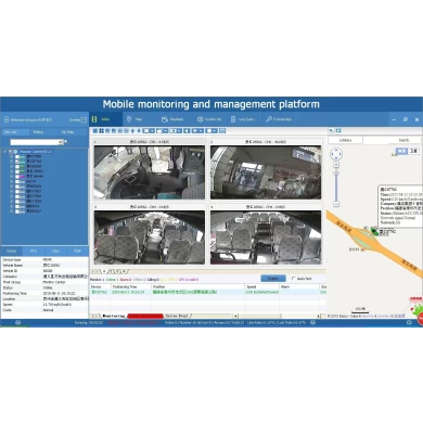 Mobilní DVR 4CH s GPS 3G WIFI & Intercom Geo plot