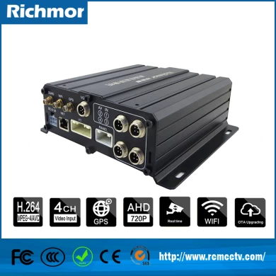 4Ch AHD 1080P/720P 3G/4G Mobile Car DVR Vehicle Taxi HDD 1080P 4ch Mobile DVR factory price
