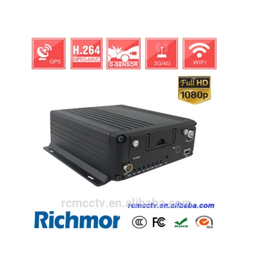 4ch 2tb hdd car black box dvr recorder wtih gps 3g 4g wifi optional cms server monitor