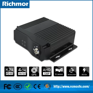 4ch H 264 SD Card 3G 4G GPS WIFI Optional Mobile DVRFor Bus Tracking
