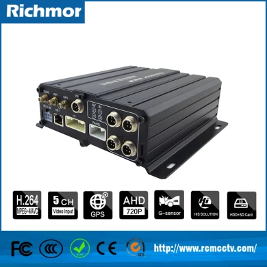 5CH 720p + 1080P 3G / 4G DVR móvel