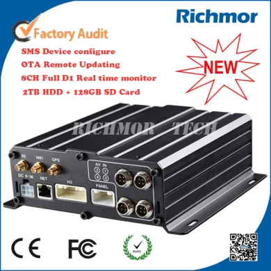 8CH 3G/4G Vehicle 1080P Mobile DVR with WIFI G-Sensor GPS