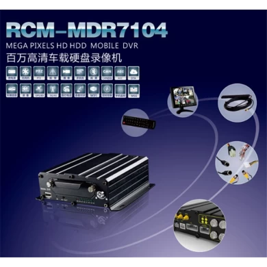 CCTV 2TB HDD 3G/4G WIFI GPS G-sensor Vehicle Mobile DVR 4CH AHD 720P Realtime MDVR
