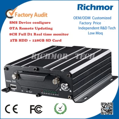 Factory manufacturer Directly supplying  4ch 5ch 8ch HDD mobile dvr for vehicle MDVR with G-sensor  wifi 3g 4g
