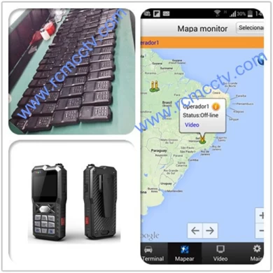 Mobile handheld or wears monitoring police body worn camera