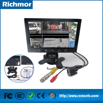 RCM-P7 Top Sale 7 inch LCD Panel Monitoring display with 2 BNC input ,1 audio input,DC12V input