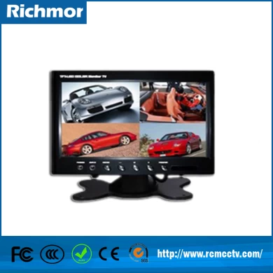 RCM-P7 Top Sale 7 inch LCD Panel Monitoring display with 2 BNC input ,1 audio input,DC12V input