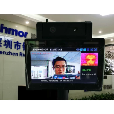 Monitor de reconocimiento facial con detección de temperatura infrarroja Richmor para la solución de la escuela de la oficina del edificio de autobuses