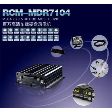 Richmor vehicle video surveillance 4CH 3G GPS Bus DVR With Mobile Phone CMS Software MOBILE DVR