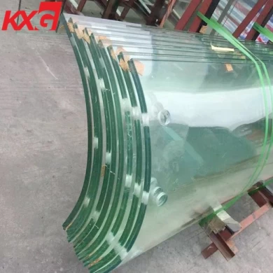 Fábrica laminada de vidrio templado laminado mm, precio de vidrio laminado curvado de 8 + 8 mm