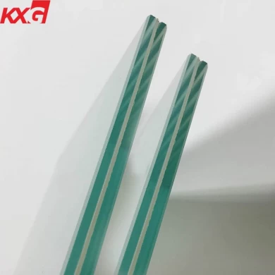 17.52mm clear PVB tempered laminated glass,884 shatterproof laminated glass China factory