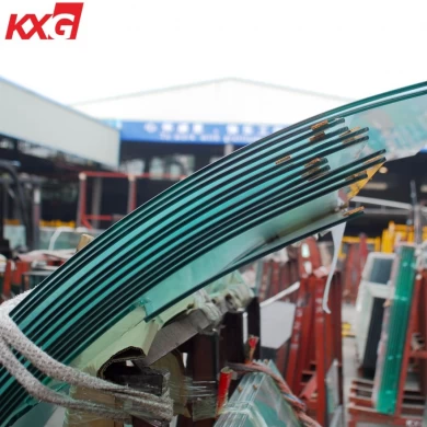6mm clear curved tempered glass， 6mm safety clear curved toughened glass produce by KXG building glass Factory
