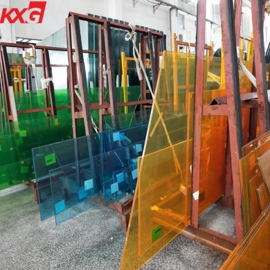 8.38mm color film laminated glass factory price,8.38mm colour PVB laminated glass 441 factory China