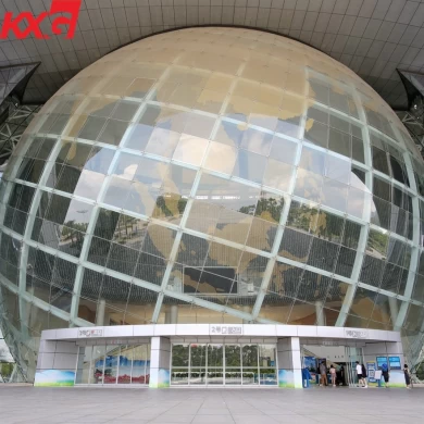 Building glass factory high quality flat and curved structural facade insulated curtain wall glass