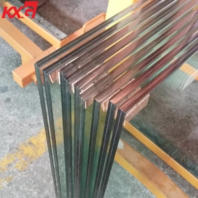 China 10.38mm heat strengthened laminated glass factory, high quality 551 clear PVB heat strengthened laminated glass