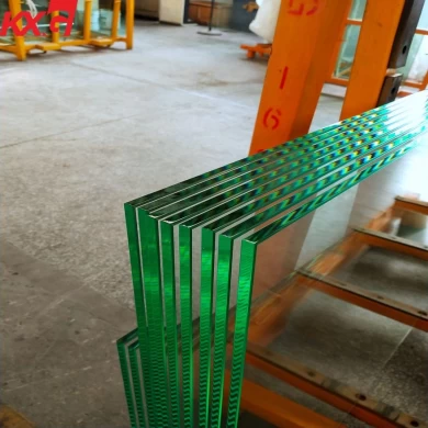 Fuente de la fábrica de vidrio de China Kunxing Certificado CE 12 mm Vidrio templado transparente