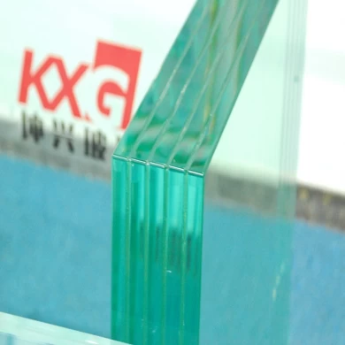 China Manufacturer KunXing Glass factory supply multilayer laminated safety glass cut to size