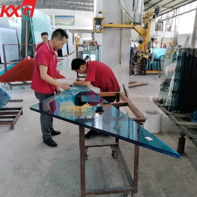 China factory 10.76mm multicolor PVB film toughened laminated glass