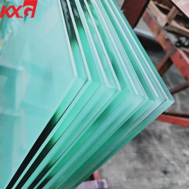 China factory no fingerprint glass 6+1.52+6 mm acid etched tempered safety glass